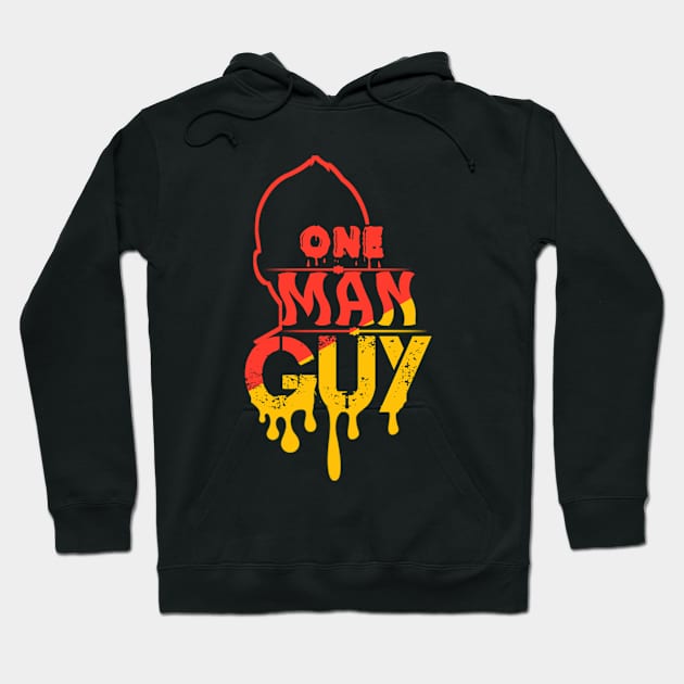 One man guy Hoodie by Ashmastyle